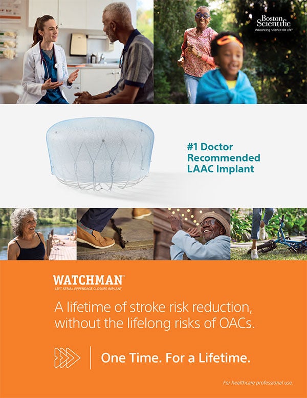 Screenshot of WATCHMAN referring healthcare professional brochure