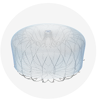 Ein WATCHMAN FLX Pro LAA-Verschlusssystem vor einem grauen Hintergrund