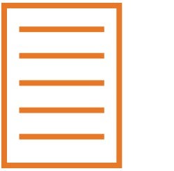 An orange document icon.