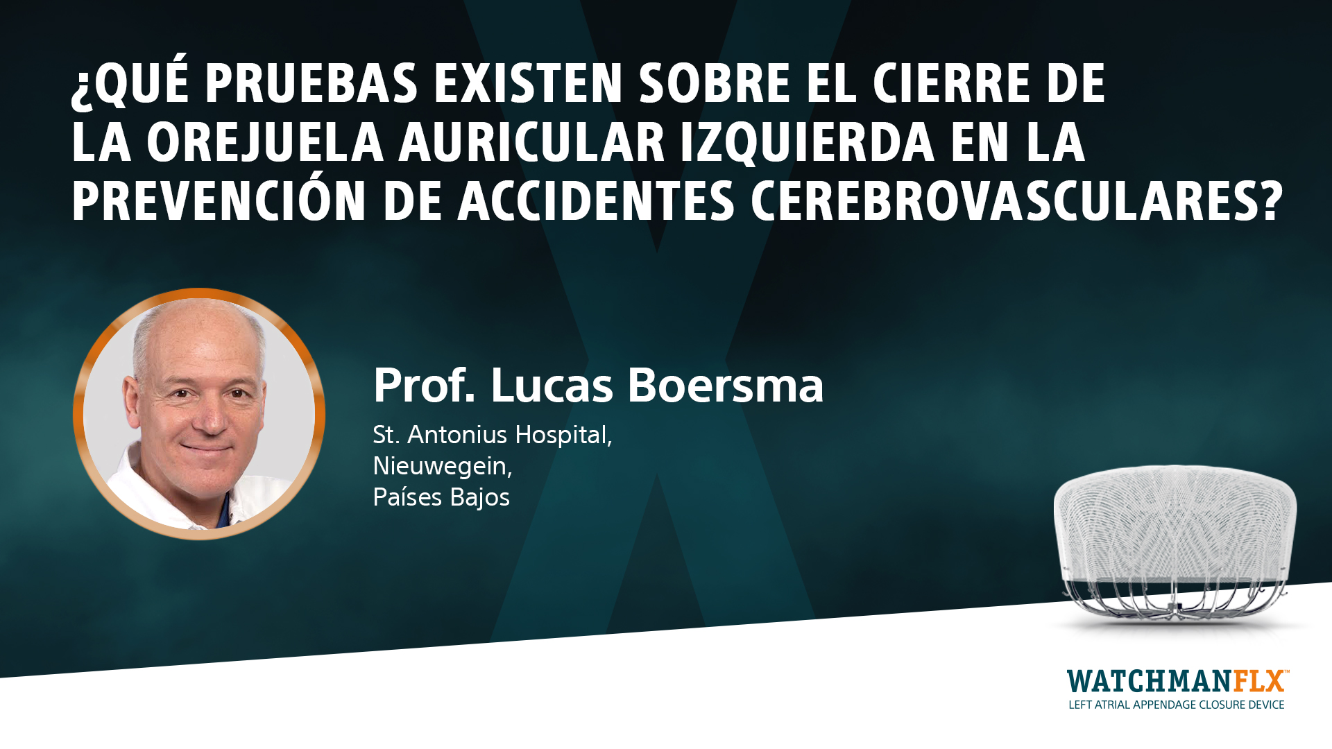 ¿Qué pruebas existen sobre el cierre de la orejuela auricular izquierda en la prevención de accidentes cerebrovasculares?