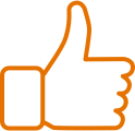 A thumbs up icon.