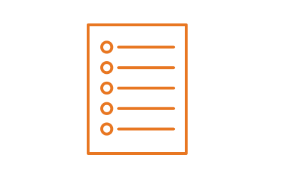 Icon of an illustrated page representing facts on a sheet.