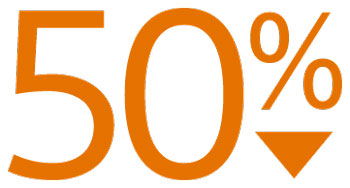 50 percent reduction image.