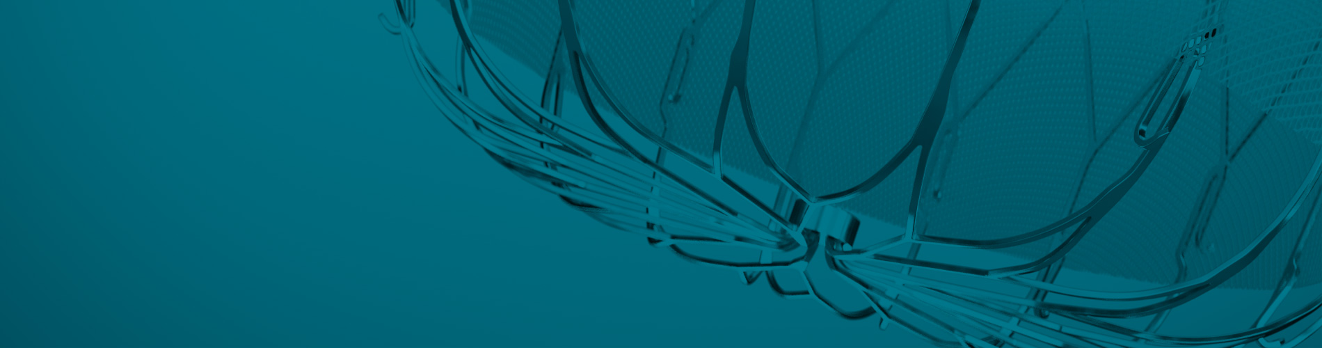 WATCHMAN FLX device close up with decorative teal overlay
