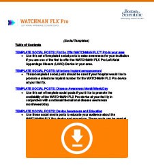 WATCHMAN FLX Pro Device Hospital Media Kit Social Post Template Thumbnail.