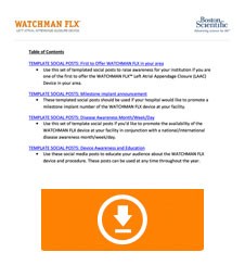 WATCHMAN FLX Implanters: Social Media Template