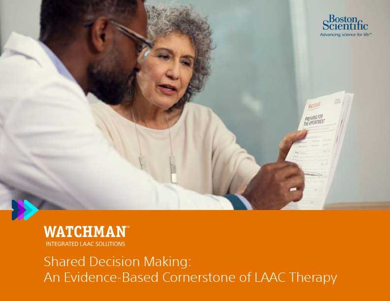 Screenshot of WATCHMAN shared decision-making brochure