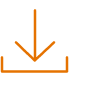 An orange icon of a down arrow.